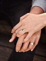 Beneto Moški dvobarvni poročni prstan iz jekla SPP05 (Obseg 70 mm)