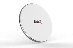 MAX brezžični polnilnik 7.5 W/10 W/15 W, bel