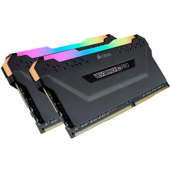 Corsair Vengeance (RAM) pomnilnik, RGB, 16GB (2x8GB), DDR4 3200, črni