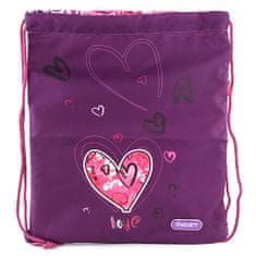 Target Ciljna športna torba, Ljubezen, barva vijolična