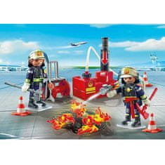 Playmobil Gasilci posredujejo z vodno črpalko , Gasilci, 28 kosov