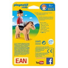 Playmobil Jahač s konjem , 1.2.3, 2 kos