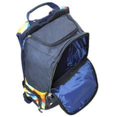 Target Ciljni športni nahrbtnik, Temno modra z barvnimi črtami