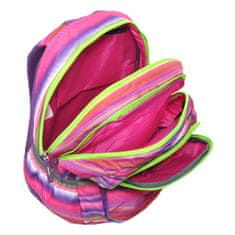 Target Ciljni nahrbtnik za učence, Barvne črte, roza-zelene