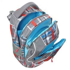 Target Ciljni nahrbtnik za učence, Izbran, rdeče-modro-siv