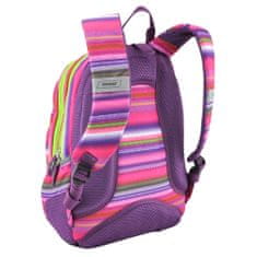Target Ciljni nahrbtnik za učence, Barvne črte, roza-zelene