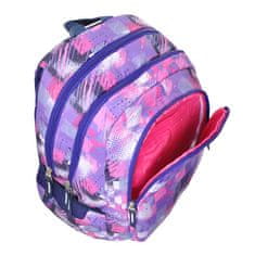 Target Ciljni nahrbtnik za učence, Roza-vijolična z vzorcem