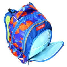 Target Ciljni nahrbtnik šole, Grafiti, modro-oranžni