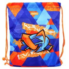 Target Ciljna športna torba, Grafiti, modro-oranžni