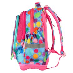 Target Ciljni nahrbtnik šole, Barvne polka pike, roza-modre