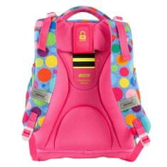 Target Ciljni nahrbtnik šole, Barvne polka pike, roza-modre