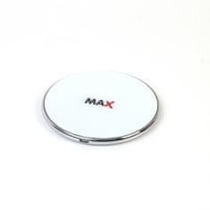 MAX brezžični polnilnik 7.5 W/10 W/15 W, bel