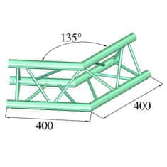 Alutruss gradnja zgradb, Deco ključavnica DQ3-PAC23, 135 °