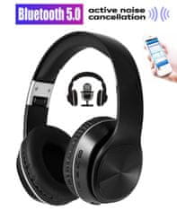 Freestyle FH0925B naglavne Bluetooth 5.0 slušalke, Active Noise Cancelling, črne