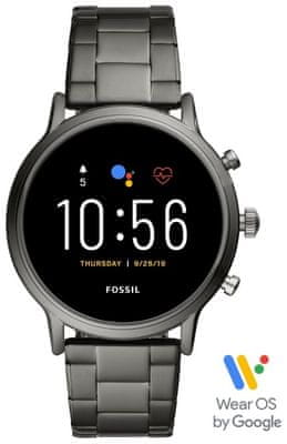 Pametna ura Fossil FTW4024, merjenje srčnega utripa, NFC, brezstična plačila, Google Pay, vodoodporna, predvajalnik glasbe, GPS, obvestila