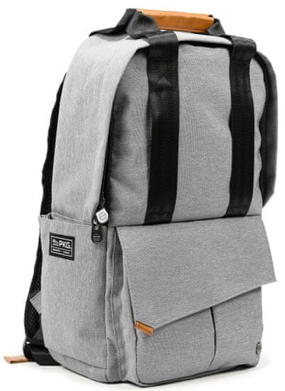PKG nahrbtnik Rosseau Backpack (PKG-ROSS-LG01TN), 13” (33 cm)/14” (35,56 cm), svetlo siv
