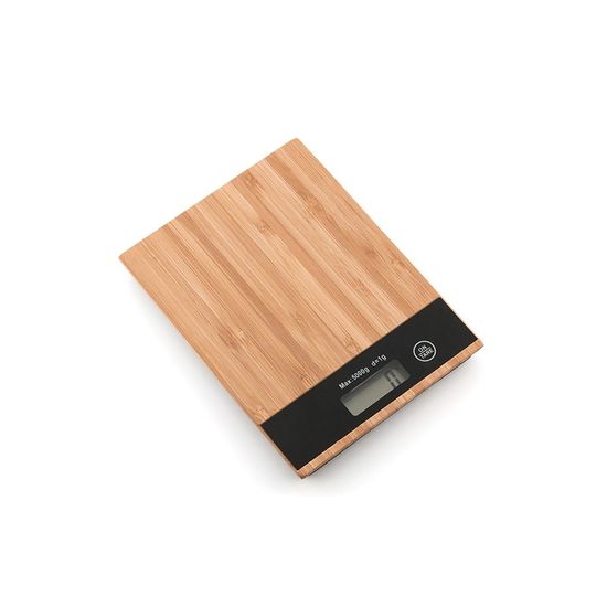 Kuhinjska digitalna tehtnica, bambus, 5 kg