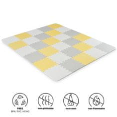 Kinderkraft Luno Foam Mat Puzzles penasta podloga, rumena