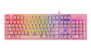 Razer Huntsman Quartz tipkovnica, Opto-Mechanical stikala, US - SLO gravura, roza