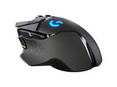 Logitech G502 Lightspeed brezžična miška, črna