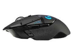 Logitech G502 Lightspeed brezžična miška, črna