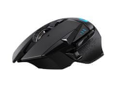 Logitech G502 Lightspeed brezžična miška, črna