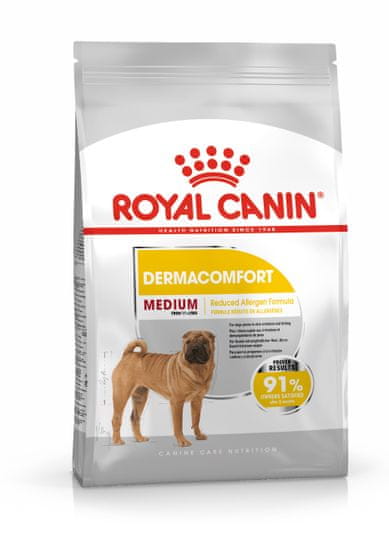 Royal Canin Medium Dermacomfort pasji briketi za srednje pasme, 12 kg