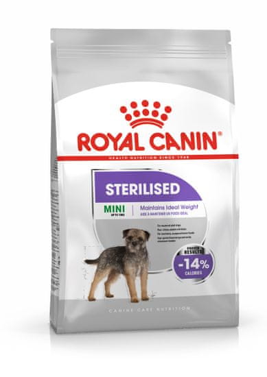 Royal Canin Mini Sterilised pasji briketi za majhne pasme, za sterilizirane pse, 8 kg