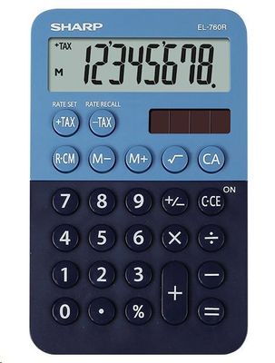 Žepni kalkulator Sharp EL760RBBL (SH-EL760RBBL) majhen lahkoten in kompakten