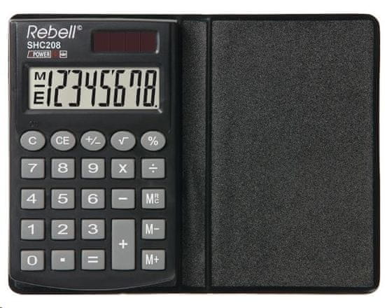 Rebell SHC208 kalkulator, črn (RE-SHC208 BX)