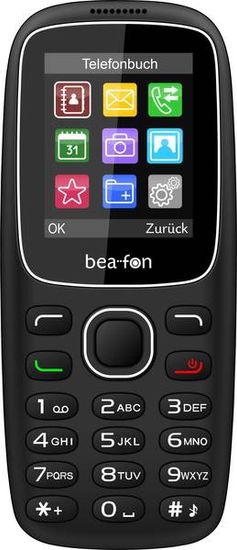 Beafon C65 GSM telefon, črn