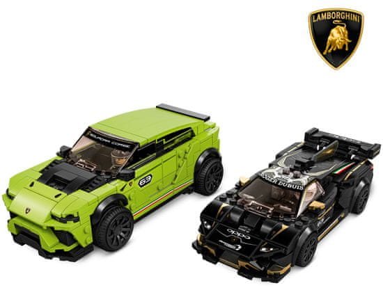 LEGO Speed Champions 76899 Lamborghini Urus ST-X & Lamborghini Hurikan Super Trofeo EVO