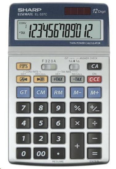 Sharp namizni kalkulator EL337C (SH-EL337C)