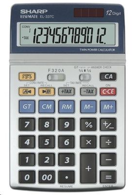 Sharp EL337C namizni kalkulator, izračun davka