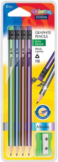 Colorino svinčnik grafitni z radirko BL.4/1 SORT 39903PTR