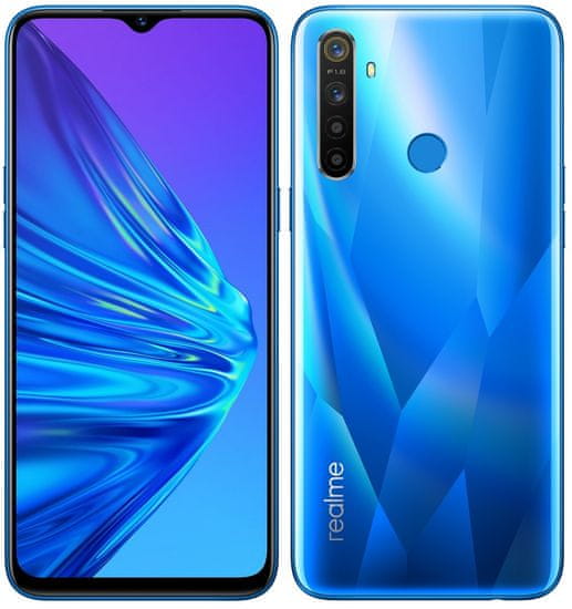 realme 5 pametni telefon, 4GB/128GB, Crystal Blue