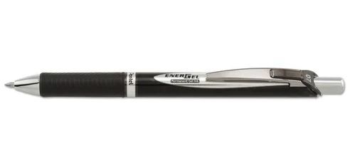 Pentel Energel flomaster s pigmentnim črnilom na patent, črn (BLP77)