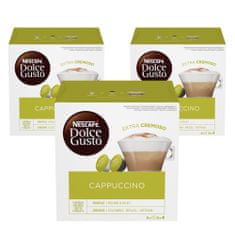 NESCAFÉ Dolce Gusto Cappuccino kapsule za kavo (16 kapsul/ 8 napitkov), trojno pakiranje