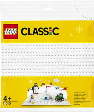 LEGO Classic 11010 podloga za sestavljanje, bela