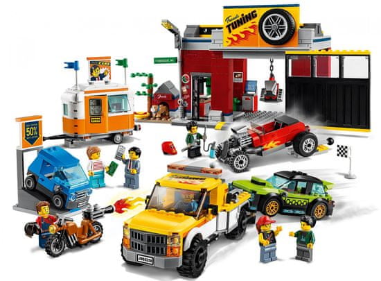 LEGO City 60258 Delavnica za dirkalna vozila