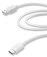 CellularLine USB kabel, 2m USB-C, bel