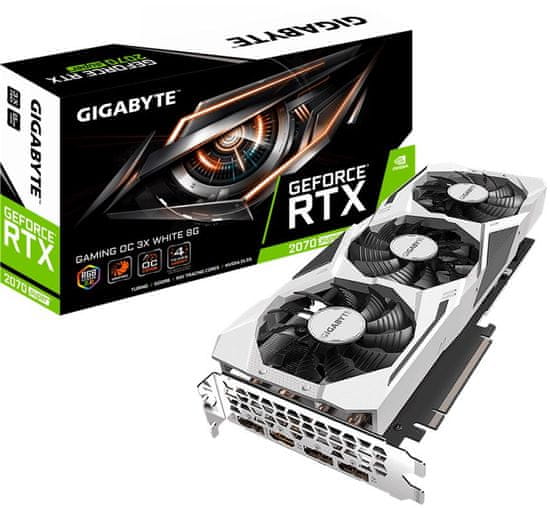 Gigabyte GAMING OC 3X WHITE GeForce RTX 2070 SUPER, 8 GB GDDR6 grafična kartica