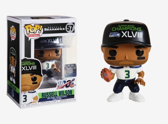 Funko POP! NFL: Seattle Seahawks figura, Russell Wilson (Super Bowl Champions XLVIII) #57