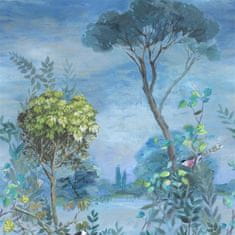 Designers Guild Ozadje GIARDINO SEGRETO SCENE 1 DELFT, zbirka SCENES IN MURAL