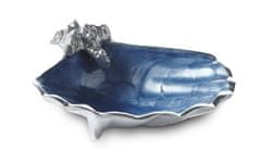 Julia Knight Posoda v obliki školjke SCALOP modra 11 x 10,5 cm