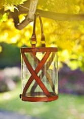 Balmuir Steklena luč z usnjenimi stremeni KENSINGTON XXS, konjak