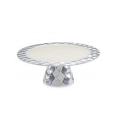 Julia Knight Originalni manjši pladenj na stojalu za DIAMOND torto, kremasto bela