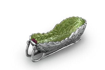 Julia Knight Velike božične sani HOLLY SPRIG, temno zelene barve