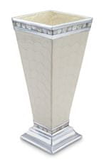 Julia Knight Velika aluminijasta vaza CLASSIC z bisernim mozaikom, krem ??bela
