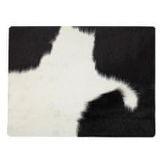 A La Maison Usnjena garnitura s kravjo kožo, belo-črna 30 x 40 cm